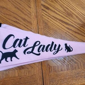 Chic Pink Cat Lady Tapestry